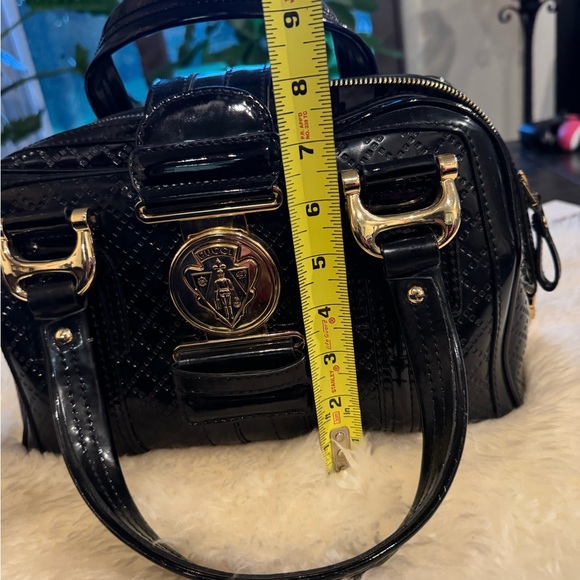 Gucci Babouska studded Black Patent Leather Shoulder Bag - Picture 5 of 16